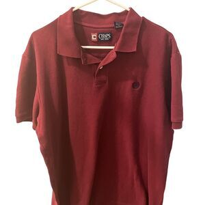 Chaps Men's Burgundy and Red Polo-shirts